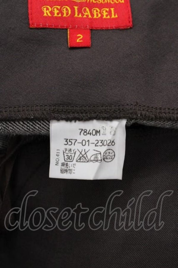 画像4: ヴィヴィアンウエストウッド 中古 / ボンテージ風デニムスカート 2 黒デニム  I-25-06-25-031-sk-HD-ZI (4)