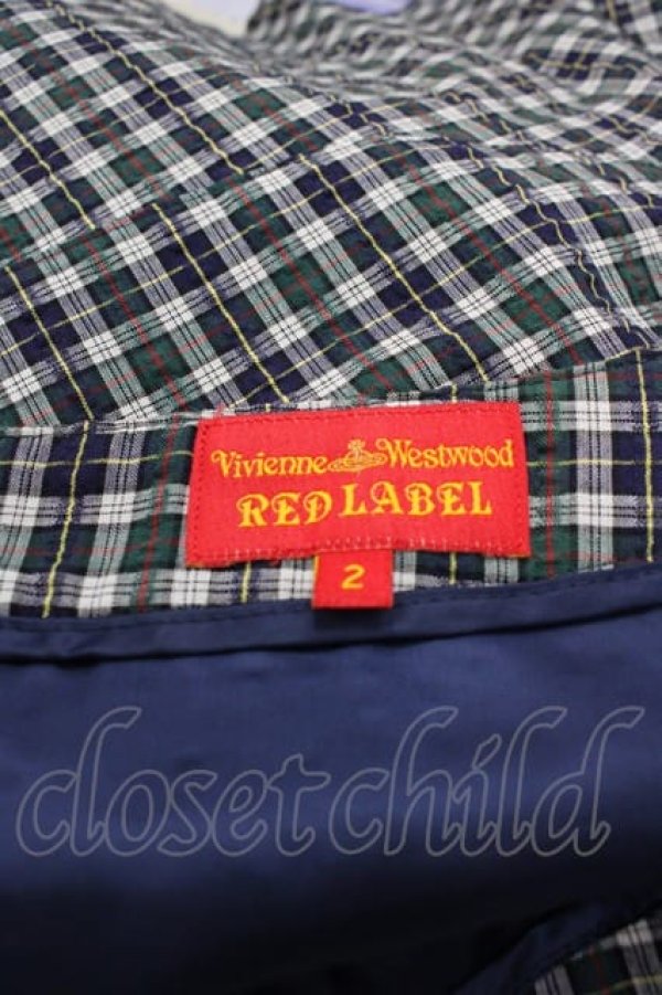 画像4: ヴィヴィアンウエストウッド 中古 / チェックミニタイトスカート 2 黒チェック  I-25-06-25-034-sk-HD-ZI (4)