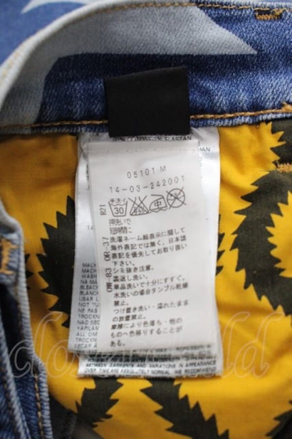 画像6: ANGLOMANIA 中古 / スターデニムスカート  青デニム  I-25-06-25-035-sk-HD-ZI (6)