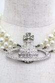 画像3: ヴィヴィアンウエストウッド 中古 / ACC bass relief peal choker  シルバーＸ白  I-25-06-25-041-ac-HD-ZI (3)