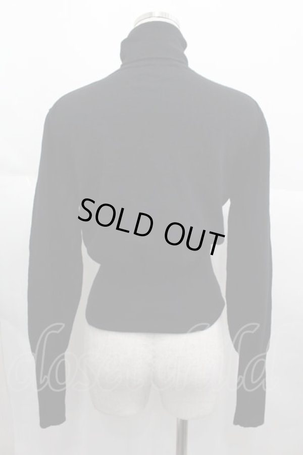 画像2: ヴィヴィアンウエストウッド 中古 / カラーオーブ刺繍ハイネックニット  黒  I-25-06-25-001-to-HD-ZI (2)