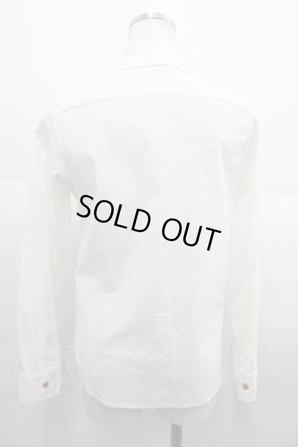 画像2: ヴィヴィアンウエストウッド 中古 / ロゴブラウスハイネックブラウス 2 赤Ｘ白  I-25-06-25-007-bl-HD-ZI (2)