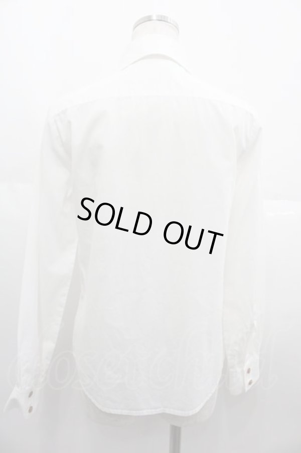 画像2: ヴィヴィアンウエストウッド 中古 / リボンオーブ刺繍ブラウス 2 白  I-25-06-25-012-bl-HD-ZI (2)