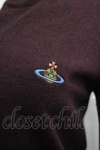 画像3: ヴィヴィアンウエストウッド 中古 / カラーオーブ刺繍ニットカーディガン M パープル  I-25-06-25-014-to-HD-ZI (3)