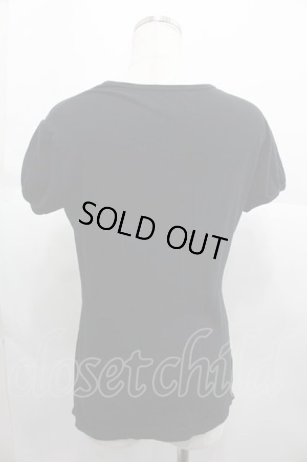 画像2: ヴィヴィアンウエストウッド 中古 / バストプリントTシャツ XS 黒  I-25-06-25-002-bl-HD-ZI (2)