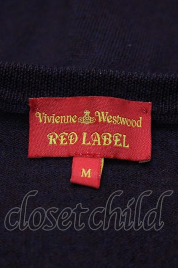 画像5: ヴィヴィアンウエストウッド 中古 / カラーオーブ刺繍ニットカーディガン M パープル  I-25-06-25-014-to-HD-ZI (5)