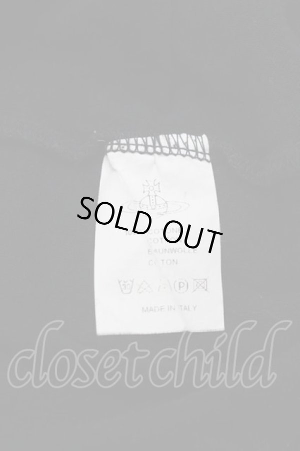 画像4: ヴィヴィアンウエストウッド 中古 / バストプリントTシャツ XS 黒  I-25-06-25-002-bl-HD-ZI (4)