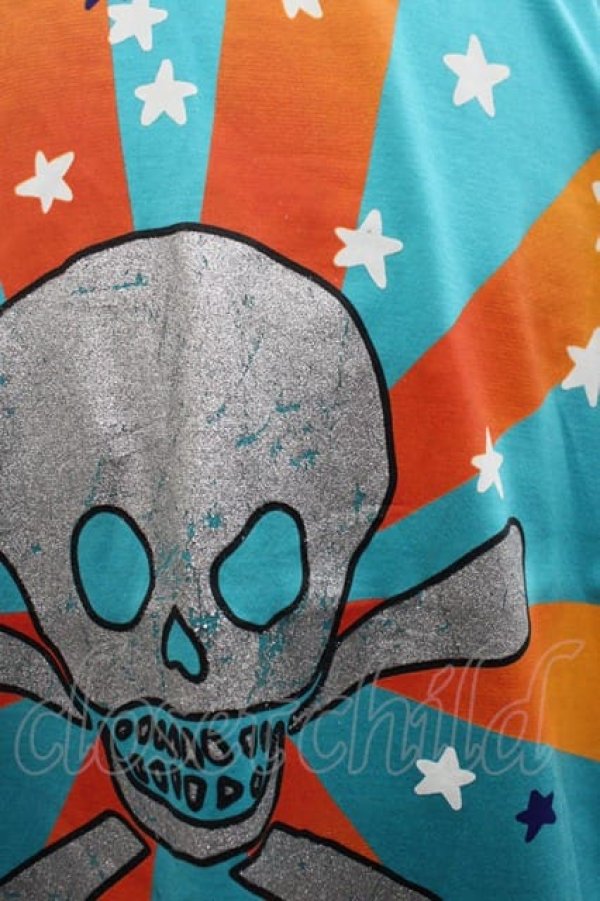 画像3: ヴィヴィアンウエストウッド MAN 中古 / ラメドクロプリントTシャツ S イエローＸ青  I-25-07-16-021-to-HD-ZI (3)