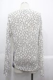 画像2: ヴィヴィアンウエストウッド MAN 中古 / オーブチェック風カットソー 44 白Ｘ黒Ｘ青  I-25-07-16-025-to-HD-ZI (2)