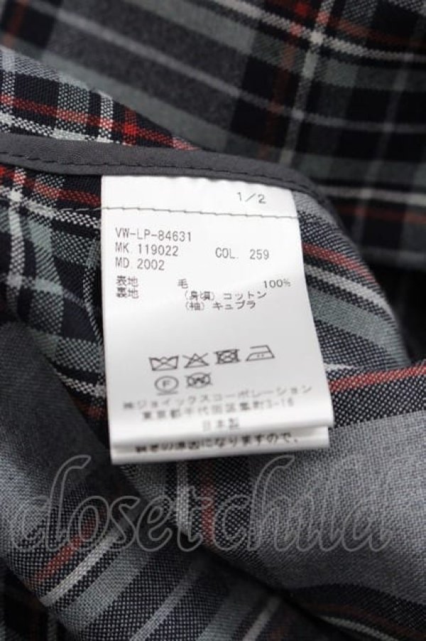 画像4: ヴィヴィアンウエストウッド MAN 中古 / アラベスクジャケット 44 グレーチェック  I-25-07-16-003-jc-HD-ZI (4)