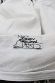 画像4: ヴィヴィアンウエストウッド MAN 中古 / 裾オーブ刺繍プリントBIG TEE  白Ｘ黒  I-25-07-16-026-to-HD-ZI (4)