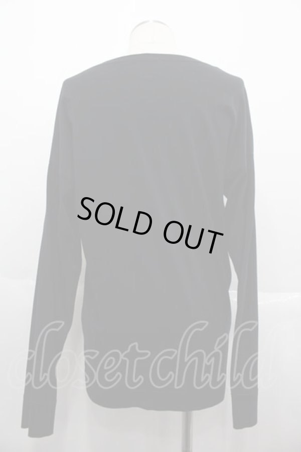 画像2: ヴィヴィアンウエストウッド MAN 中古 / ローズ刺繍カットソー 44 黒X赤X緑  I-25-07-16-029-to-HD-ZI (2)