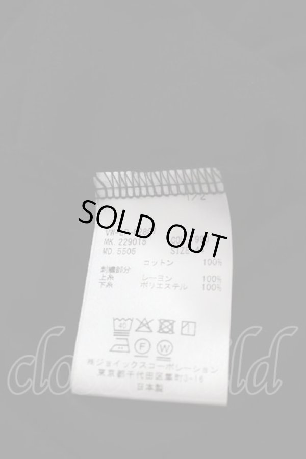 画像5: ヴィヴィアンウエストウッド MAN 中古 / ローズ刺繍カットソー 44 黒X赤X緑  I-25-07-16-029-to-HD-ZI (5)