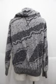 画像2: ヴィヴィアンウエストウッド MAN 中古 / オーブ刺繍ナナメプリントパーカー 44 グレーＸ黒  I-25-07-16-032-to-HD-ZI (2)