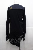 画像2: ヴィヴィアンウエストウッド MAN 中古 / 編ミ上ゲアシンメトリートップス 44 ブラック  I-25-07-16-033-to-HD-ZI (2)