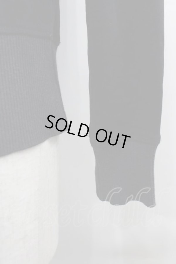 画像4: ヴィヴィアンウエストウッド MAN 中古 / 単色オーブ刺繍ニットカーディガン 44 黒Ｘグレー  I-25-07-16-004-to-HD-ZI (4)