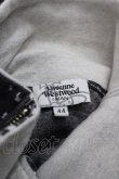 画像4: ヴィヴィアンウエストウッド MAN 中古 / オーブ刺繍ロゴパーカー 44 黒Ｘ白  I-25-07-16-034-to-HD-ZI (4)