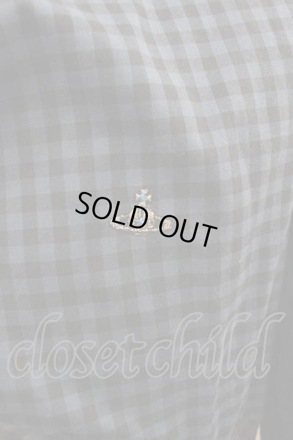 画像3: ヴィヴィアンウエストウッド MAN 中古 / チェック切替シャツ 44 青チェック  I-25-07-16-035-bl-HD-ZI (3)