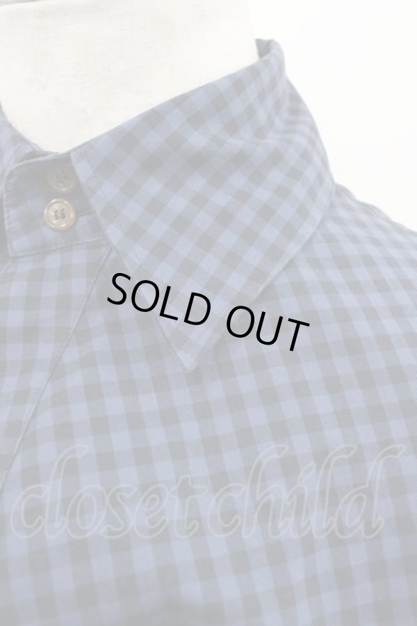 画像4: ヴィヴィアンウエストウッド MAN 中古 / チェック切替シャツ 44 青チェック  I-25-07-16-035-bl-HD-ZI (4)