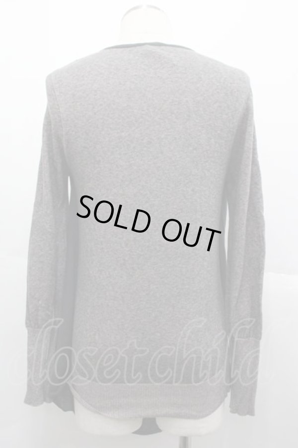 画像2: ヴィヴィアンウエストウッド MAN 中古 / サティアレイヤードニット 44 グレー  I-25-07-16-036-to-HD-ZI (2)