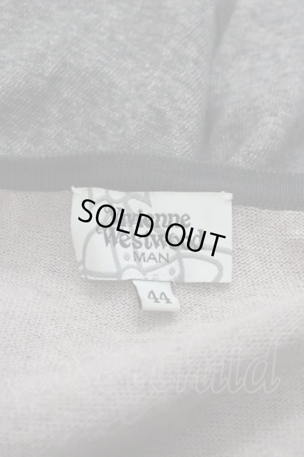 画像4: ヴィヴィアンウエストウッド MAN 中古 / サティアレイヤードニット 44 グレー  I-25-07-16-036-to-HD-ZI (4)