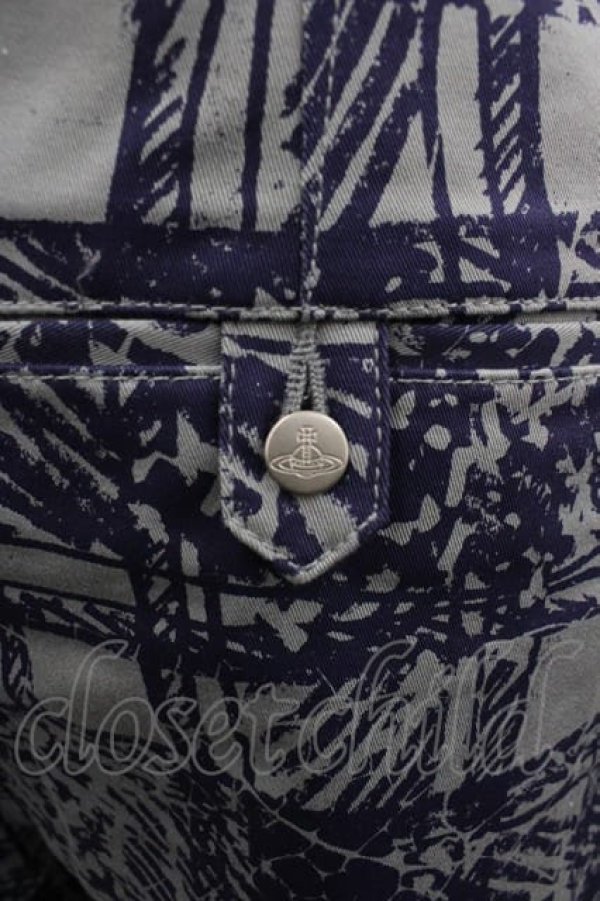 画像3: ヴィヴィアンウエストウッド MAN 中古 / チェックティルケトラウザーパンツ 44 グレーチェック  I-25-07-16-038-pa-HD-ZI (3)