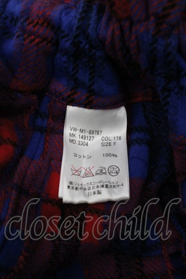 画像5: ヴィヴィアンウエストウッド MAN 中古 / チェックサルエルパンツ F 赤Ｘ青チェック  I-25-07-16-039-pa-HD-ZI (5)