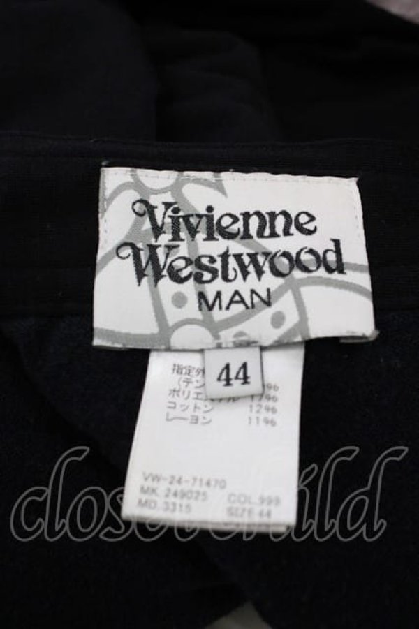 画像3: ヴィヴィアンウエストウッド MAN 中古 / ポケットサルエルパンツ 44 黒Ｘグレー  I-25-07-16-041-pa-HD-ZI (3)