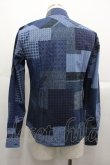 画像2: ヴィヴィアンウエストウッド MAN 中古 / パッチワーク風シャツ 44 青  I-25-07-16-006-bl-HD-ZI (2)
