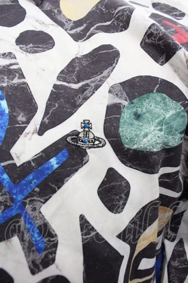 画像3: ヴィヴィアンウエストウッド MAN 中古 / ピエトラデューラオジークラークシャツ 44 白Ｘ黒Ｘ青Ｘ赤  I-25-07-16-009-bl-HD-ZI (3)