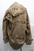 画像2: ヴィヴィアンウエストウッド MAN 中古 / WINTERプリントフードジャケット  ブラウンＸ黒  I-25-07-16-010-jc-HD-ZI (2)