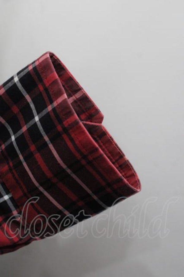 画像4: ヴィヴィアンウエストウッド MAN 中古 / タータンチェックシャツ 44 赤Ｘ黒  I-25-07-16-013-bl-HD-ZI (4)