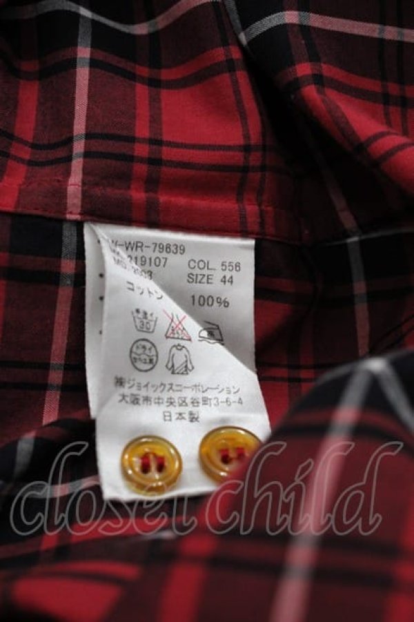 画像6: ヴィヴィアンウエストウッド MAN 中古 / タータンチェックシャツ 44 赤Ｘ黒  I-25-07-16-013-bl-HD-ZI (6)