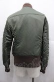 画像2: ヴィヴィアンウエストウッド MAN 中古 / MA-1 RIDERS JACKET 46 カーキＸブラウン  I-25-07-16-014-jc-HD-ZI (2)
