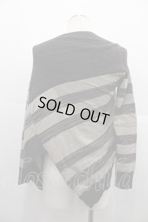 画像2: ヴィヴィアンウエストウッド MAN 中古 / ラメボーダーニットカーディガン 46 ブラウンＸゴールド  I-25-07-16-016-to-HD-ZI (2)