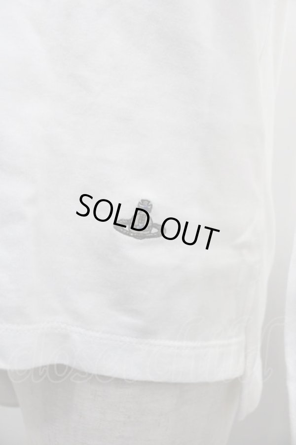 画像3: ヴィヴィアンウエストウッド MAN 中古 / ネックレスプリントカットソー 44 白Ｘゴールド  I-25-07-16-019-to-HD-ZI (3)