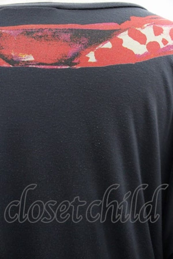 画像3: ヴィヴィアンウエストウッド 中古 / スカーフダマシ絵カットワンピース  グレーX赤  I-25-07-30-020-op-HD-ZI (3)