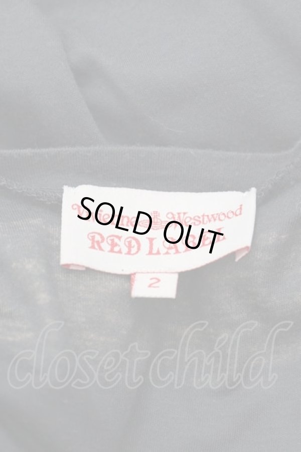 画像4: ヴィヴィアンウエストウッド 中古 / スカーフダマシ絵カットワンピース  グレーＸ赤  I-25-07-30-020-op-HD-ZI (4)