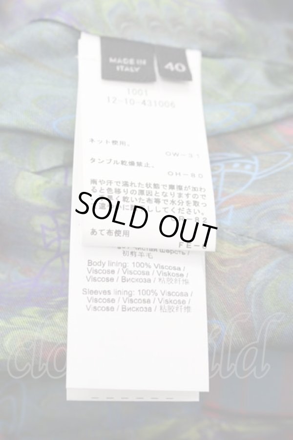 画像5: ヴィヴィアンウエストウッド 中古 / DRUNKEN TAILORED JACKET 40 青X赤チェック  I-25-07-30-021-jc-HD-ZI (5)