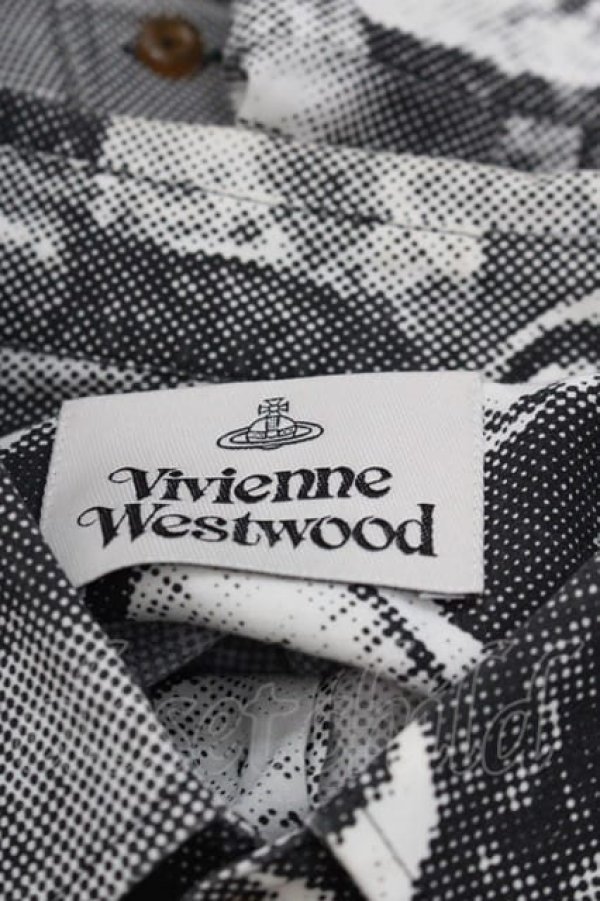 画像5: ヴィヴィアンウエストウッド 中古 / パペット柄シャツ  黒X白  I-25-07-30-002-bl-HD-ZI (5)