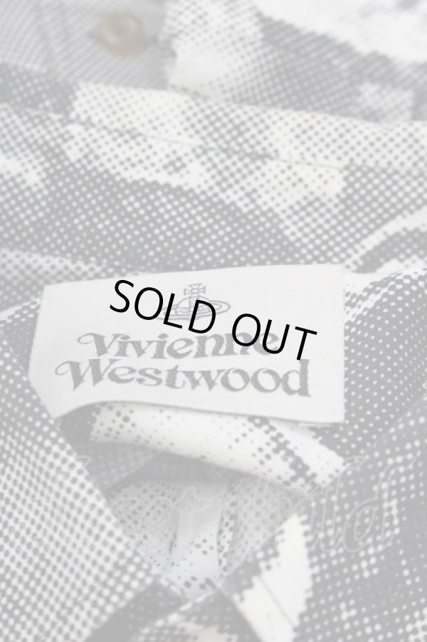 画像5: ヴィヴィアンウエストウッド 中古 / パペット柄シャツ  黒Ｘ白  I-25-07-30-002-bl-HD-ZI (5)