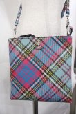 画像2: ヴィヴィアンウエストウッド 中古 / SQUIRE SQUARE CROSSBODY  サックスチェック  I-25-07-30-034-ba-HD-ZI (2)