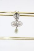 画像2: ヴィヴィアンウエストウッド 中古 / MAN PEARL DROPシングルピアス  シルバー  I-25-07-30-037-ac-HD-ZI (2)