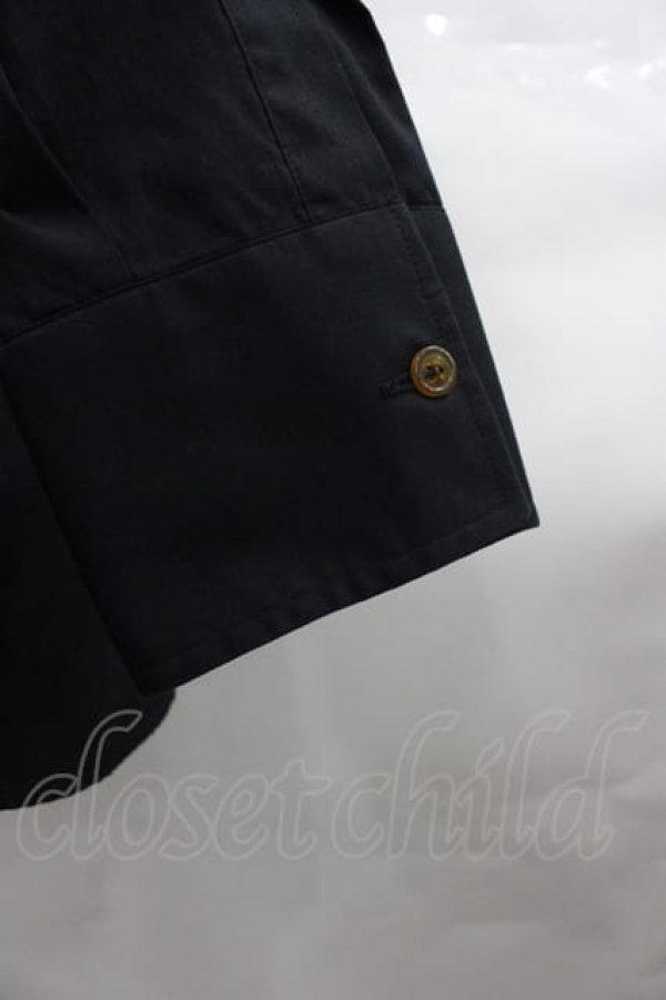画像6: ヴィヴィアンウエストウッド MAN 中古 / “オジークラーク” ポプリンシャツ 46 黒  I-25-07-30-004-bl-HD-ZI (6)