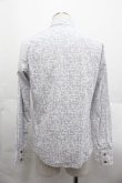 画像2: ヴィヴィアンウエストウッド MAN 中古 / PRINT ON STRIPE OSSIE CLARK SHIRTS 46 白Ｘ黒  I-25-07-30-005-bl-HD-ZI (2)