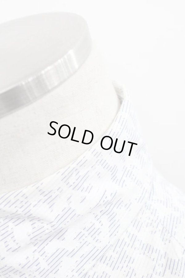 画像5: ヴィヴィアンウエストウッド MAN 中古 / PRINT ON STRIPE OSSIE CLARK SHIRTS 46 白Ｘ黒  I-25-07-30-005-bl-HD-ZI (5)