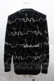 画像2: ヴィヴィアンウエストウッド MAN 中古 / リバーptベロアカーディガン 44 黒Ｘ白  I-25-07-30-009-to-HD-ZI (2)