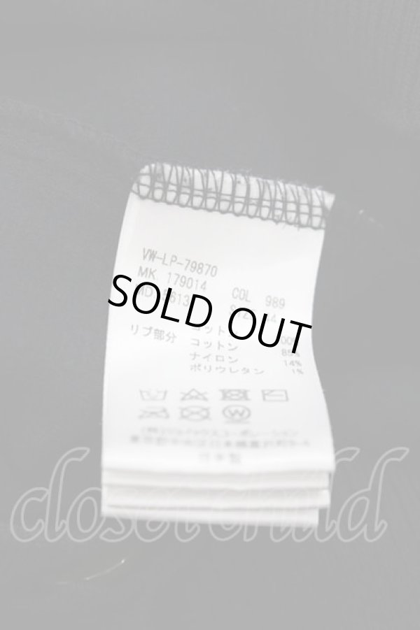 画像5: ヴィヴィアンウエストウッド MAN 中古 / リバーptベロアカーディガン 44 黒X白  I-25-07-30-009-to-HD-ZI (5)