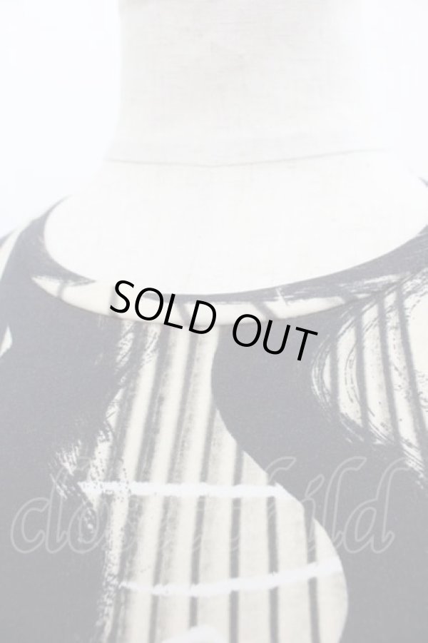 画像3: ヴィヴィアンウエストウッド MAN 中古 / ハンドライトスクイグルTシャツ M 青Xアイボリー  I-25-07-30-012-to-HD-ZI (3)