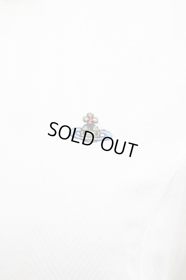 画像3: ヴィヴィアンウエストウッド 中古 / ミニカラーオーブ刺繍ブラウス 40 白  I-25-07-30-014-bl-HD-ZI (3)